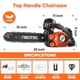 thumbnail image 6 of 25cc Gas Chainsaw 12 Inch Gas Powered Chainsaws 2-Cycle Petrol Handheld Gasoline Chain Saw Power Saws for Cutting Wood Tree Trimming, 6 of 7
