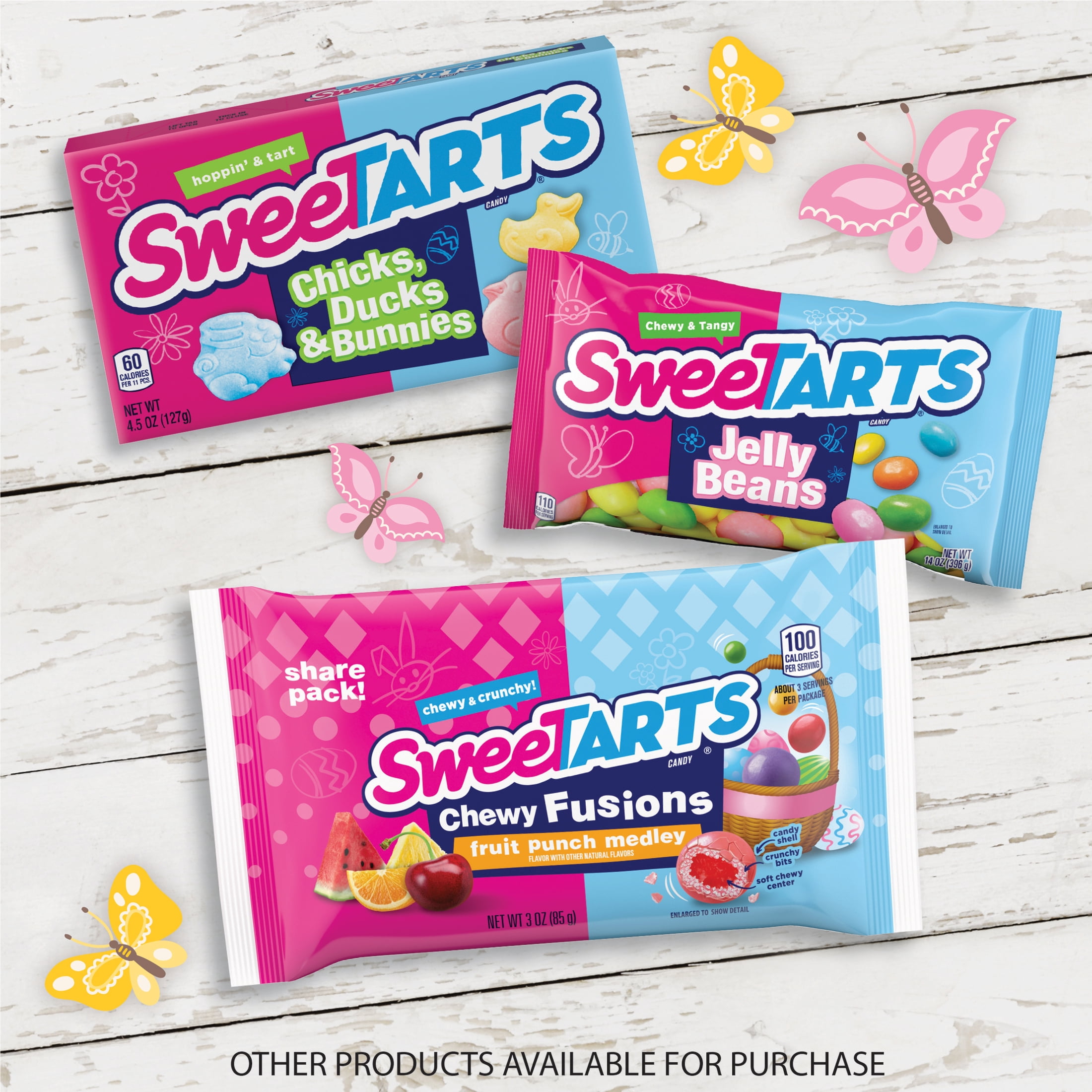 Sweetarts Fruit Punch Medley Chewy Fusions 3 Oz