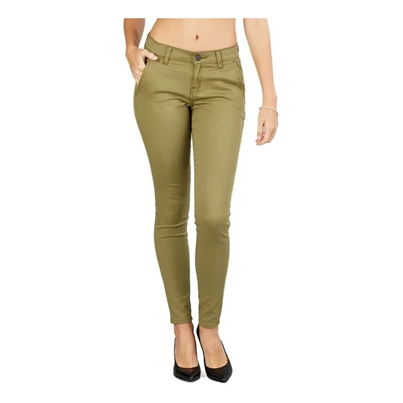Pantalon Oggi Jeans De Gabardina Dama Chinos Skinny