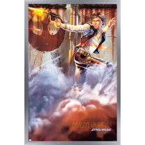 Star Wars: Original Trilogy - Han Solo Wall Poster, 14.725" x 22.375", Framed
