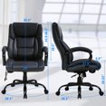 High Back Big & Tall 500lb Leather Office Chair Heavy Duty Executive