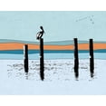 thumbnail image 2 of Tom, Ella 18x15 Black Ornate Wood Framed with Double Matting Museum Art Print Titled - Pelican Post II, 2 of 4