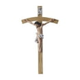 thumbnail image 2 of Pequeña cruz de pared de resina de 32 cm (12,6 pulgadas) que representa a Jesús crucificado, ideal para decorar una capilla o un hogar., 2 of 9