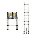 thumbnail image 2 of Telescoping Ladder 10.5FT, Telescopic Extension Ladder, Aluminum Alloy Folding Ladder Portable Multi-Purpose for Indoor Outdoor Work, Heavy Duty 300 lbs Load, 2 of 12