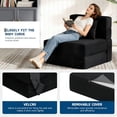 thumbnail image 4 of QinaQin Sofá cama plegable 4 en 1, futón de piso con espuma de alta densidad, ideal para sala, recámara, departamento o cuarto de visitas, 4 of 8