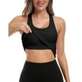 thumbnail image 7 of Attraco Women Sports Tops Workout Crop Top with Built in Bra U Neck Ribbed Seamless Yoga Tank Tight Fit, 7 of 7