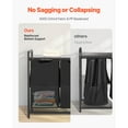 thumbnail image 5 of KFFKFF 4-Section Laundry Organizer with Metal Frame and Wooden Top, Freestanding Hamper with Durable Pull-Out 600D Oxford Cloth Bags for Sorting Clothes in Bathrooms or Laundry Rooms, 5 of 9