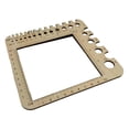 thumbnail image 1 of Reglas de calibre para tejer de madera, multifunción, para principiantes, portátiles, para estudiantes, hilanderos de hilo estilo A, 1 of 9