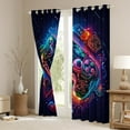 thumbnail image 3 of Castle Fairy Gradient Gamer Black Out Curtains,Video Game Curtains Pack of 2 (42x63 Each),Game Console Bedroom Curtains,Ultra Soft Abstract Home Decor, 3 of 6