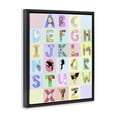 thumbnail image 2 of Stupell Industries Contemporary Animal Alphabet in Pastels Black Floating Frame Canvas Art, 25 x 31, by Carla Daly, 2 of 8