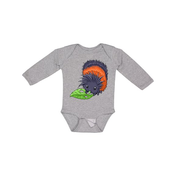 Inktastic Wooly Bear Caterpillar- Cute Baby Insect Boys or Girls Long Sleeve Baby Bodysuit