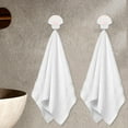 thumbnail image 3 of Masteelf White Plastic Adhesive Hooks for Hanging Things Ideal for Bedroom Living Room Kitchen with Strong Adhesive Tape 3 Pieces, 3 of 7