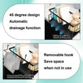 thumbnail image 6 of LUIISIS Kitchen Sink Caddy, Sponge Holder for Kitchen Sink,  Kitchen Sink with Self Draining Tray, Carbon Steel Towel Holder, Dish Cloth Holder, Super Organiser for Kitchen and Bathroom, 6 of 7