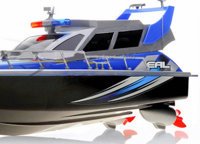Ready! Set! Race! 17" Radio Control Patrol Boat - Blue