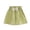 Green——Back to School, variant on Oiangi Girls' Summer Shorts Elastic Waist Cute Ruffled Shorts Casual Loose Lightweight School Uniform with Bow Deco Green 14-15 Years