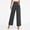 Dark Gray, variant on LEBONYARD Khaki Pants for Women,Women's Fashionable High Waisted Business Casual Work Straight Leg Wide Leg Suit Pants with Pockets Brown S