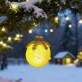 thumbnail image 6 of 3PCS Tabletop Christmas Ornaments with LED Lights, Battery Operated Globe Ball Lamps, Warm White Light Up Ball Decor for Xmas Home Party Centerpiece and Mantel Displays, 6 of 8