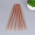 thumbnail image 2 of 6 PCS Girls Stationary Ball Pens Metal Ballpoint Pen 5mm Rose Gold Pen Holder Black Ballpoint Pens, 2 of 3