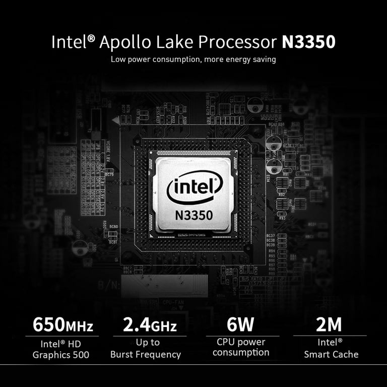 Beelink T4 pro Mini Desktop Computer W 10 Intel N3350 4 Core 4GB RAM+64GB  eMMC Smallest Mini PC 4K HD, 2*HDMI &WiFi, 2.4G/5G , BT4.2 