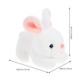 thumbnail image 2 of SWETRACE 1Pack Plush Bunny Stuffed Rabbit Toy White PP Cotton Children Home Decoration 11.8X8.7X6.7in, 2 of 5