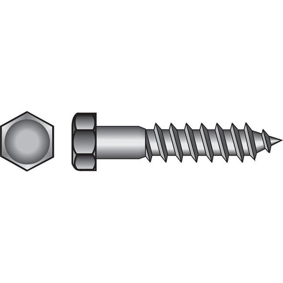 0.38 x 1.5 in. Hex Lag Screw Zinc