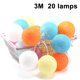 thumbnail image 1 of Bola de algodón luces de hadas LED con pilas luz de hadas para decoración de luz nocturna interior como Navidad, boda, fiesta, habitación, cortina MFZFUKR 2034544-1, 1 of 9