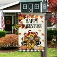 thumbnail image 4 of Happy Thanksgiving Garden Flag Fall Turkey Football Flag 12.5x18 Double Sided Vertical Burlap Farmhouse Yard Flag Thanksgiving Holiday Outdoor Decor, 4 of 6