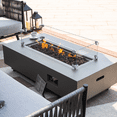 thumbnail image 4 of Westwood Propane Fire Pit Bundle 50” Outdoor Firepit 50,000 BTU Firepits for Outside with Windscreen, Tank Cover, Rain Cover, Converter Kit, Lava Rocks, Lid CSA Certified, 4 of 10