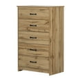 thumbnail image 2 of Commode 5 tiroirs pour Adulte, fini Chêne nordique, collection Tassio de Meubles South Shore, 2 of 12