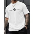 thumbnail image 1 of Creative Print Men's Fashionable Summer Crew Neck Short Sleeve Sports T-shirt, Comfortable And Versatile, 1 of 6