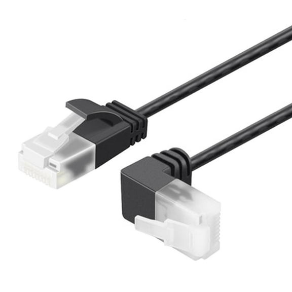 WE-POLUJ Right/Left/Up/Down Angle Ethernet Adapter 90 Degree RJ45 Extension Cat6 Network Connector for Computers Laptops Routers