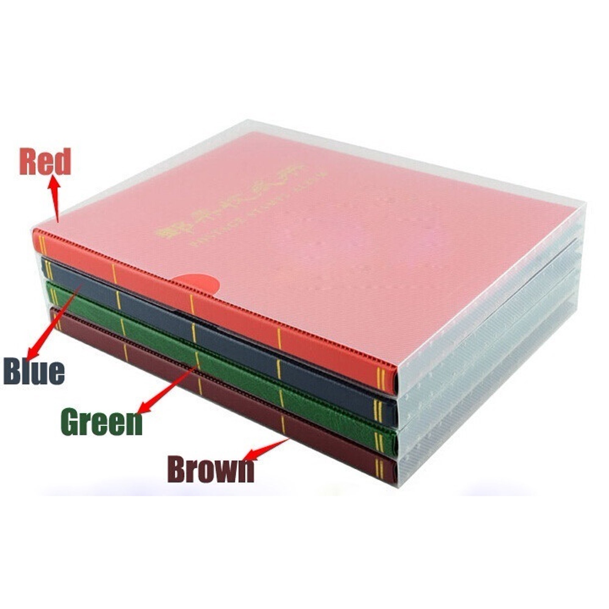 Album Collection Timbres Album Pour Timbres Prophila 60 Pages - Pages Blanches Divisées, Avec étui De Protection Album Prophila 60 Pages