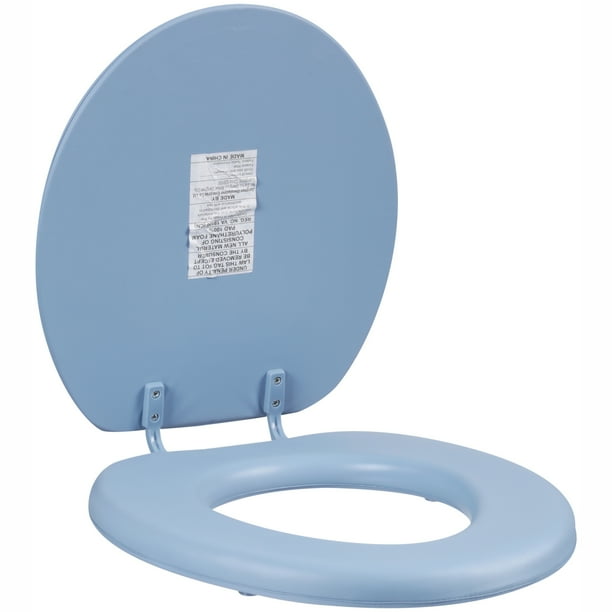 Mainstays? Blue Soft Vinyl Toilet Seat