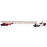First Gear 1/64 Peterbilt 389 Flat Top Con Rimorchio J&L – DCP 60-1696 – Modellino Rosso Metallo