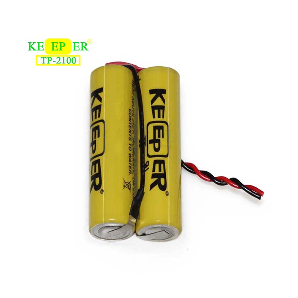 Original Keeper PT-2100 AA size/2S1P/2.4Ah 7.2V Lithium Battery Made in Korea