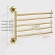 thumbnail image 5 of Toallero Giratorio Gancho De Toalla Montado En La Pared Soporte De Toalla Adhesivo Plegable Sin Perforación Aluminio para Baño Cuarto De Baño-Dorado Uno 5 Brazos, 5 of 5