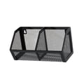 thumbnail image 1 of Cesta colgante organizadora de cocina, versátil y moderna, para guardar ajos, especias, cesta de almacenamiento para sala de estar, estilo rústico, Cuadrícula negra 2, 1 of 9