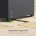 thumbnail image 5 of Patio Furniture Set - All-Weather - 7 Piece Patio Outdoor Conversation Set, Modular Wicker Rattan Sectional Sofa for Backyard, Garden, Poolside, Balcony, Porch, Patio, Black/Black, 5 of 7