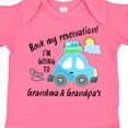 thumbnail image 4 of Inktastic Book My Reservation I'm Going to Grandma and Grandpa's Boys or Girls Baby Bodysuit, 4 of 5