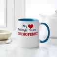 thumbnail image 4 of CafePress - My Heart Belongs To An Orthopedist Mugs - 11 oz Ceramic Mug - Novelty Coffee Tea Cup, 4 of 4