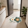 thumbnail image 5 of Yhmxh Alfombrillas de baño para baño Alfombra de baño Alfombra de cachemira sintética de forma irregular de 23,6 x 15,7 pulgadas Decoración del baño, 5 of 5
