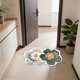 thumbnail image 5 of Yhmxh Alfombrillas de baño para baño Alfombra de baño Alfombra de cachemira sintética de forma irregular de 23,6 x 15,7 pulgadas Decoración del baño, 5 of 5