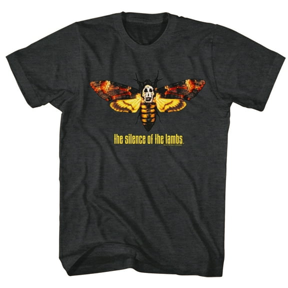 Silence Of The Lambs Moth Black Heather Adult T-Shirt 6Xl