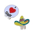 thumbnail image 1 of 2 Pieces Alloy Golf Ball Marker Hat Clip Magnetic Cap Clip, 1 of 6
