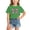 P891 Green, variant on Tfken Girls Soft Comfy Tops Holiday Daily Wear Short Sleeve Tees Tshirts Graphic Print T-Shirts Fashion Toddler Classic Clothes Size 2-4 Years