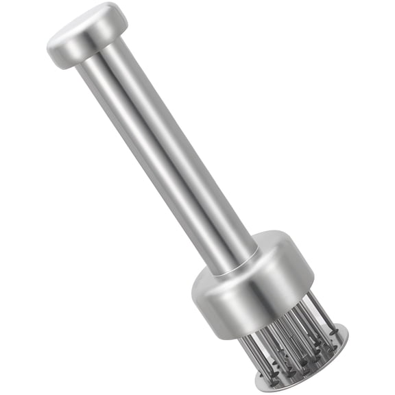 Stainless Steel Meat Tenderizer Needle, Automatic Rebound Meat Pounder Flattener, 19.5 cm/7.7 in Meat Beater for Chicken, Beef, Pork with Cleaning Brush