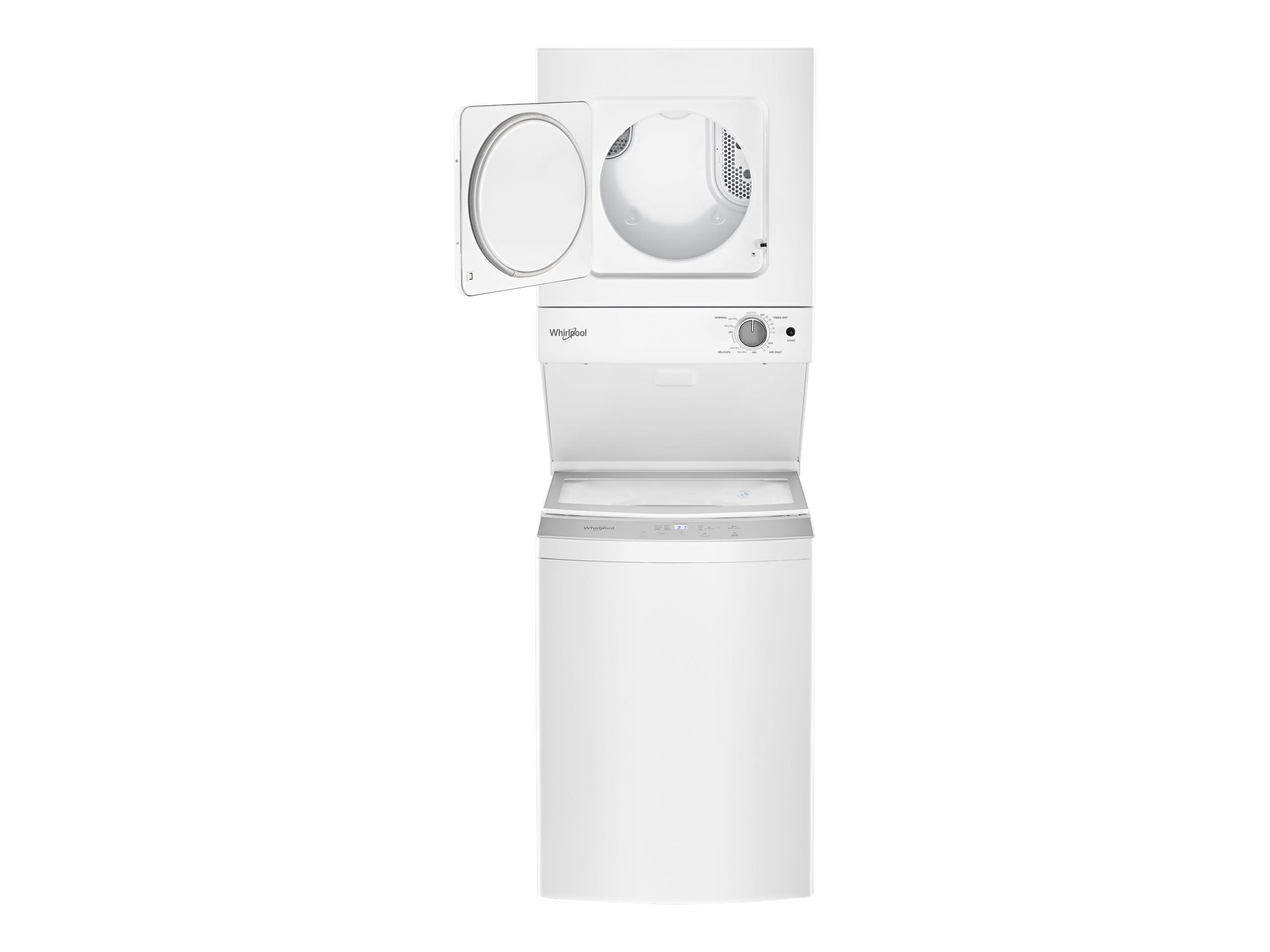 Whirlpool WET4124HW 1.6 Cu. Ft. White Stacked Electric Laundry Center