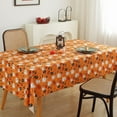 thumbnail image 2 of FeiFu Hallow-een Tablecloth Scary Pumpkin Tablecloth Heat Proof Usable for Kitchen Dining Table Holiday Indoor Outdoor Decor, 2 of 6