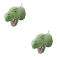 thumbnail image 1 of Wosthever Decoración de pared de felpa de dinosaurio, fácil instalación, el mejor regalo, decoración extraíble para el hogar, Animal Verde 2Conjunto, 1 of 1