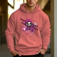 thumbnail image 6 of Men's 330g 100% Cotton Spray Skull Pattern Terry Dropped Shoulder Hoodie, 6 of 15